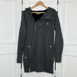Naketano pullover pocketed long sweatshirt